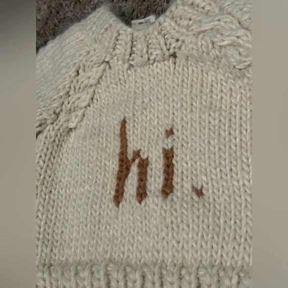 HuggaLugs Baby Knit Hi Sweater 6-12 Months - Picture 2 of 3